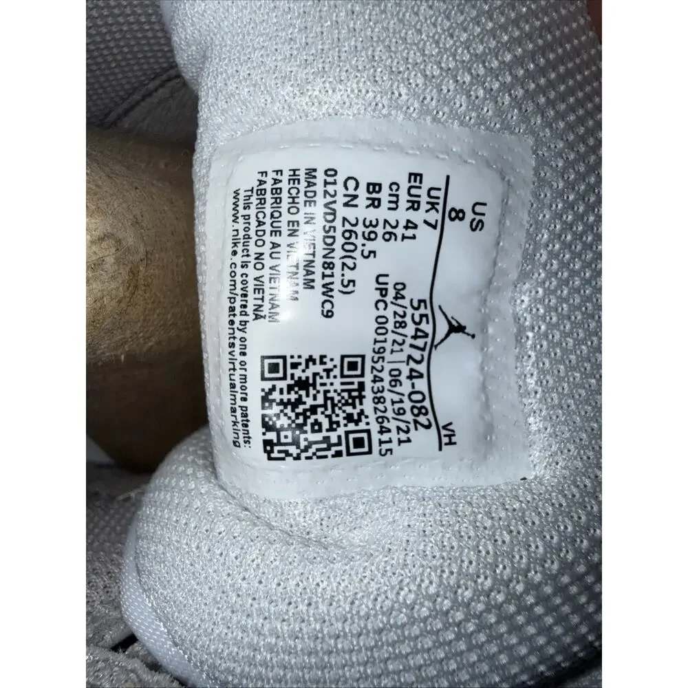 Size 8 - Jordan 1 Mid College Grey - 554724082 lightly used/ OG BOX